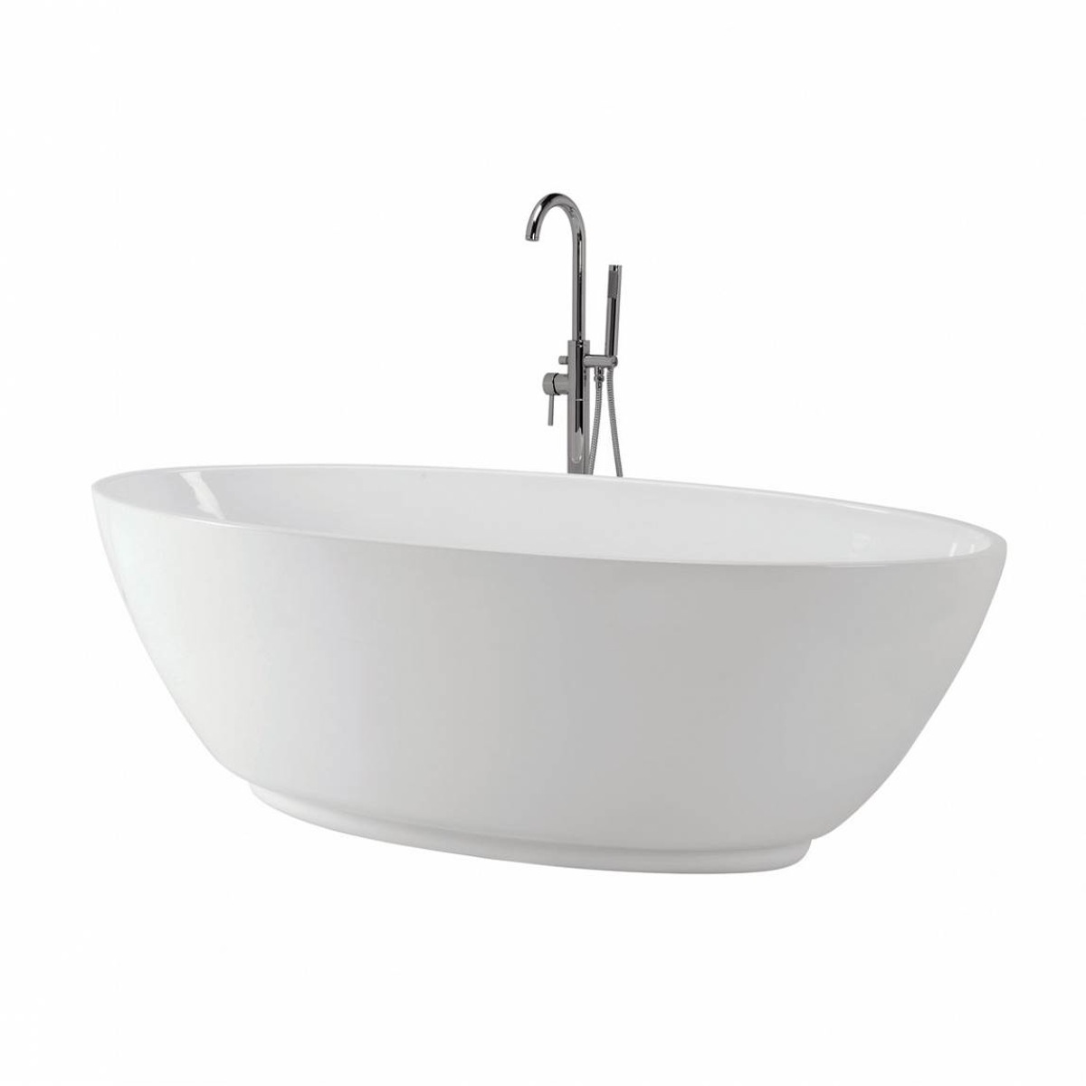 1500*750*580 Clear Freestanding Acrylic Bathtub